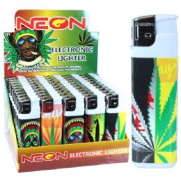 500 pieces Neon Electronic Lighter Jamal Series - Lighters