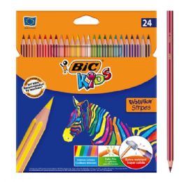 20 of BIC Coloring Pencil Evolution Stripes 24PK