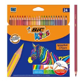 20 pieces BIC Coloring Pencil Evolution Stripes 24PK - Pens & Pencils