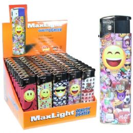 1000 pieces MaxLight Electronic Lighter Emoji PDQ - Lighters