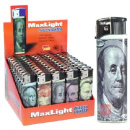 1000 pieces MaxLight Electronic Lighter Dollar PDQ - Lighters