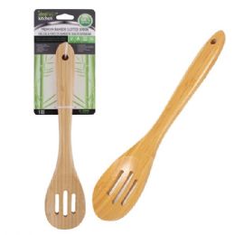 24 pieces Ideal Kitchen Premium Bamboo Slotted Spoon - Kitchen Cutlery