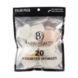 36 pieces Bazic Beauty Make-up Blender Sponge 20pk - Assorted Cosmetics