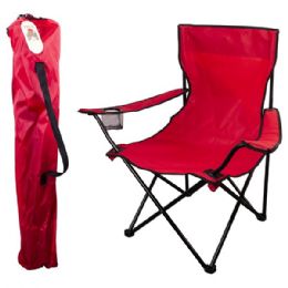 8 of Folding Camping Chair Red 50*50*80cm