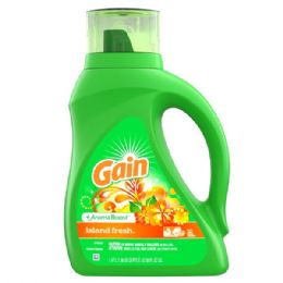 6 pieces Gain Liquid 46oz (1.36L) Island Fresh - Laundry Detergent