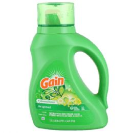 6 pieces Gain Liquid 46oz (1.36L) Original - Laundry Detergent
