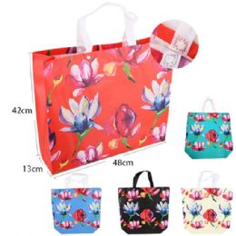 Woven Bag Printed Flowers