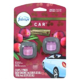 8 pieces Febreze Car Vent 0.06floz 2PK Cranberry - Air Fresheners