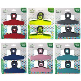 24 pieces Ideal Home Bag Clip Set w/ Magnet 2PK Jumbo - Clips and Fasteners