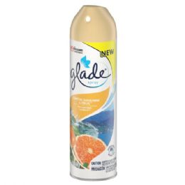 6 pieces Glade 8oz Aerosol Coastal Sunshine Citrus - Air Fresheners