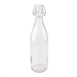 12 pieces Glass Bottle 1L Clear - Glassware
