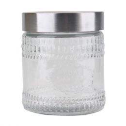 12 pieces Glass Jar Chrome Lid 1.2L Wide - Glassware