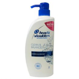 6 pieces Head & Shoulders Shampoo 720ml w/ Pump Clean Balance - Shampoo & Conditioner