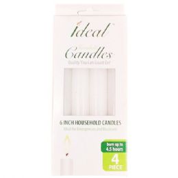 36 pieces Ideal Taper Candles 6in 4PK - Candles & Accessories
