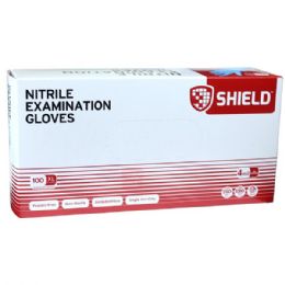 10 pieces Shield Blue Nitrile Exam Gloves 100CT Size: X-Large - PPE Gloves