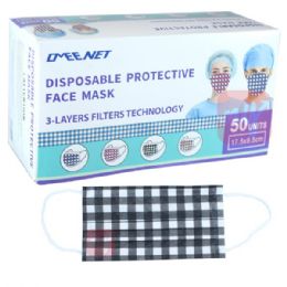3000 pieces OMEE NET Face Mask Disposable STRIPE - Face Mask