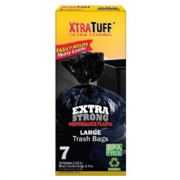 24 pieces Xtratuff Twist Tie Trash Bag Box 33G 7CT - Garbage & Storage Bags