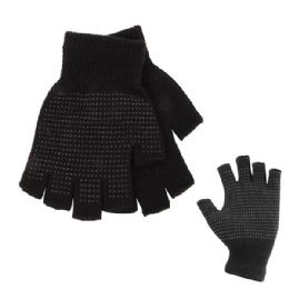 144 pieces Thermaxxx Winter Magic Glove w/ Grip Dots Fingerless - Fleece Gloves