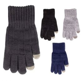 72 pieces Men's Touch Gloves - Fleece Gloves