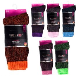 120 pieces Thermaxxx Thermal Socks Ladies - Womens Fuzzy Socks