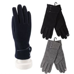 144 of Thermaxxx Ladies Fashion Gloves w/ Touch 3 Buttons