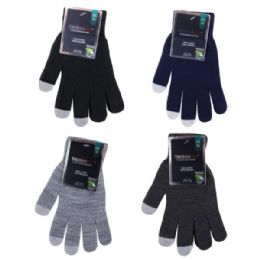 144 pieces Thermaxxx Magic Glove w/ Touch Asst Colors - Fleece Gloves