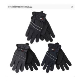 72 pieces Thermaxxx Men's Ski Gloves 2 Lines w/ Strap - Ski Gloves