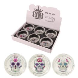 72 of Glass Ashtray Display Skulls