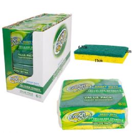 10 Wholesale Fresh Start Heavy Duty Sponge 6Pack