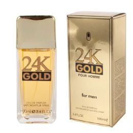 24 Pieces Mens Edp 3.4oz 24k Gold - Perfumes and Cologne