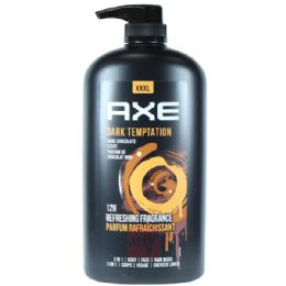 12 of Axe Body Wash Pump (1L) 33.8oz Dark Temptation