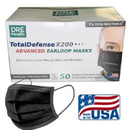 Disposable Black Face Mask 1000 USA
