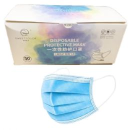 2000 pieces SweetTouch Face Mask 50PK Disposable Blue - Face Mask