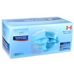 1500 pieces Disposable Blue Face Mask 50 Count Made in Canada - Face Mask