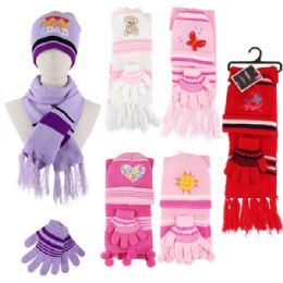 72 Wholesale Thermaxxx Winter Set 3PK Junior Girls