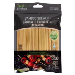 48 pieces Ideal Kitchen Bamboo Skewers 300CT 10cm 4in - BBQ supplies