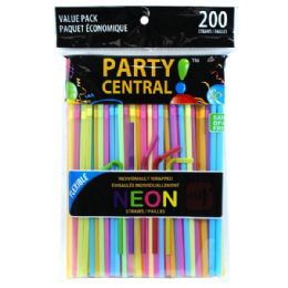 48 pieces Party Central Drinking Straw 200PK - Straws and Stirrers