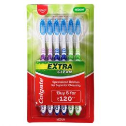 36 Wholesale Colgate Toothbrush Extra Clean 6PK Medium