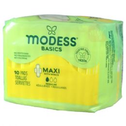 24 of Modess Maxi Pads 10ct Regular