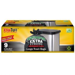 24 pieces XtraTuffo Flap Tie Trash Bag 26GAL 9CT - Garbage & Storage Bags
