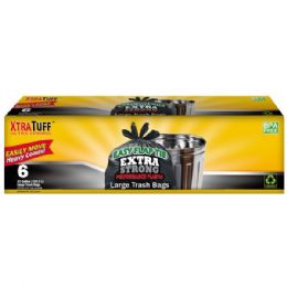 24 pieces XtraTuffo Flap Tie Trash Bag 33GAL 6CT - Garbage & Storage Bags