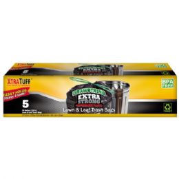 24 pieces XtraTuffo Drawstring Trash Bags 39GAL 5CT - Garbage & Storage Bags
