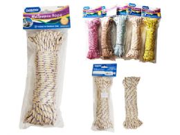 96 Pieces Packs Of 20m X 5mm Multipurpose Ropes In Assorted Colors - Rope and Twine