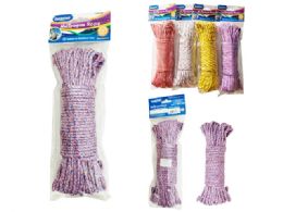 96 Pieces Packs Of 30m X 5mm Multipurpose Ropes In Assorted Colors - Rope and Twine