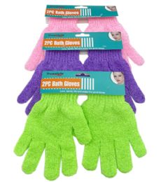 72 Pieces Exfoliating Bath Gloves - Loofahs & Scrubbers