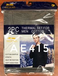 36 Wholesale 2pc Men Thermal Set Gray