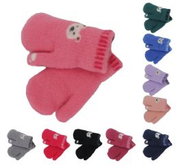 24 Pieces Assorted Color Kids Mitten - Kids Winter Gloves