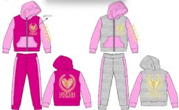 24 Sets Girls Infant 2 Piece Zip Printed Fleece Sets - Girls Dresses and Romper Sets