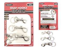48 Pieces 3-Piece Snap Hooks Set - Hooks
