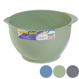 36 pieces Mixing Bowl 115 Oz 3400ml 3 Assorted Colors Green Blue Gray - Plastic Bowls and Plates